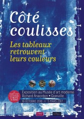 "Côté Coulisses : les tableaux retrouvent leurs couleurs" expo 2016 Granville
